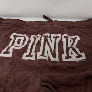 Victoria's Secret brown 'PINK' crop jogger